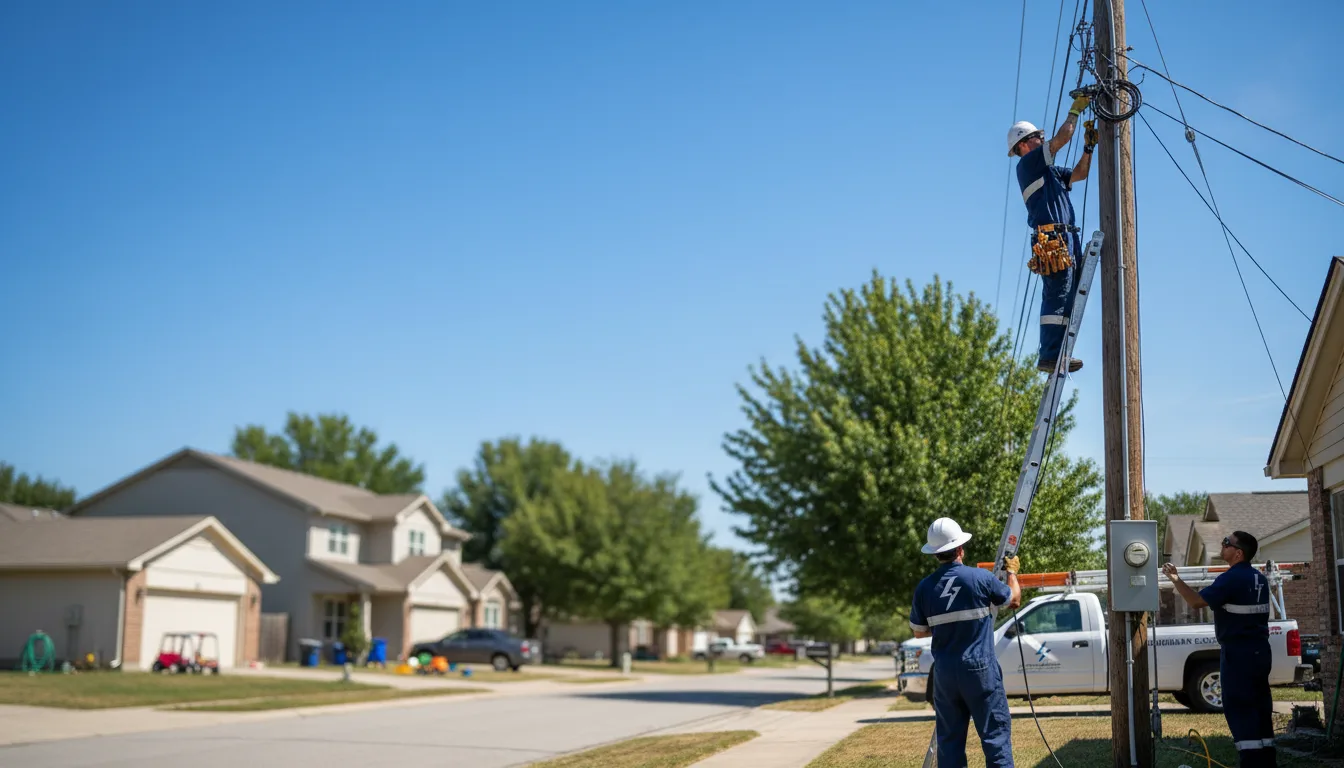 Residential electrician providing installation services in Cambridge, OH
